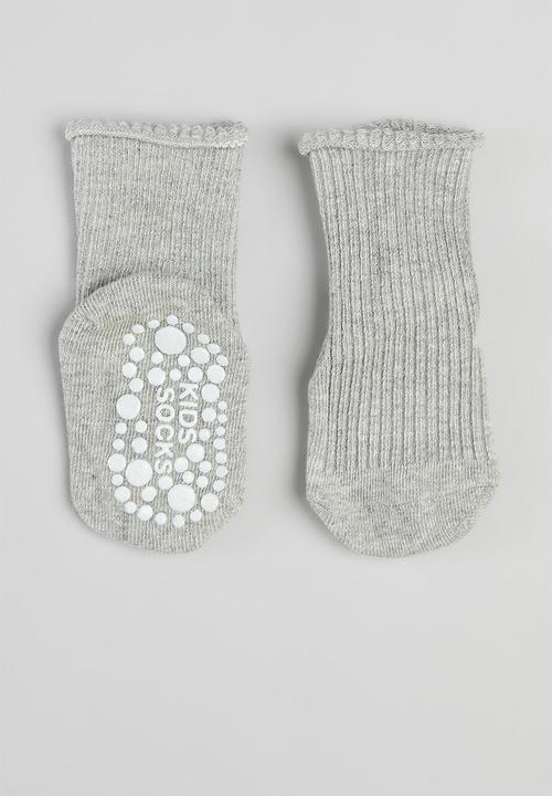 Pop Candy - 2 Pack ankle socks - grey & white