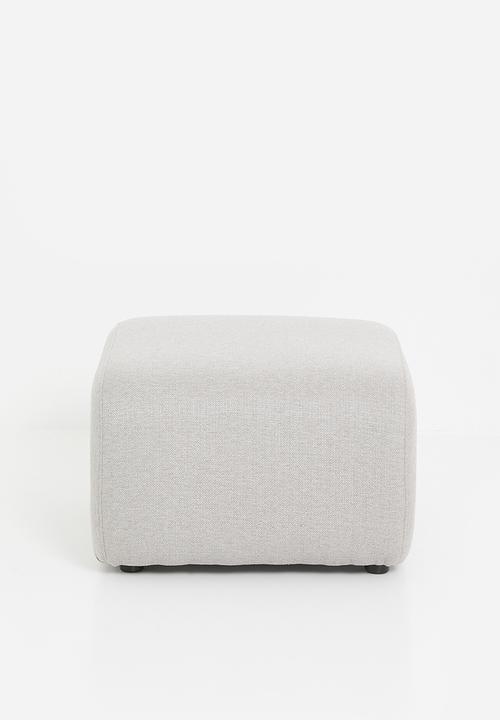 Sixth Floor - Quinn swivel & Footstool - Grey