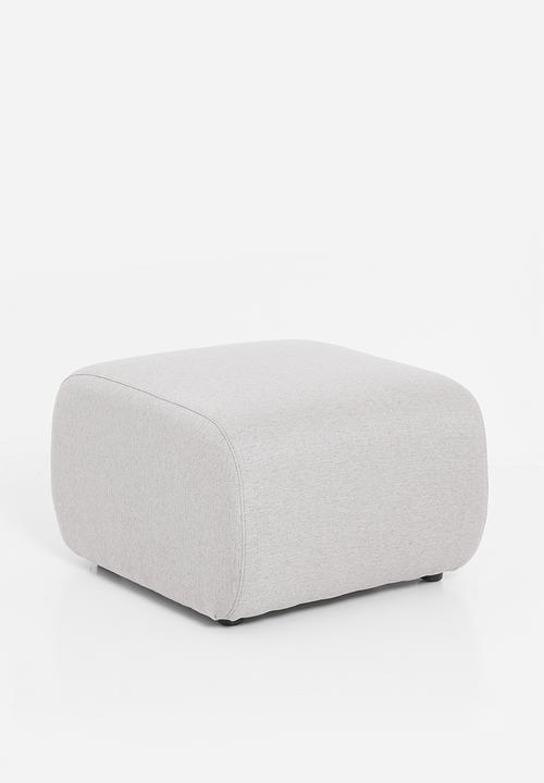 Sixth Floor - Quinn swivel & Footstool - Grey