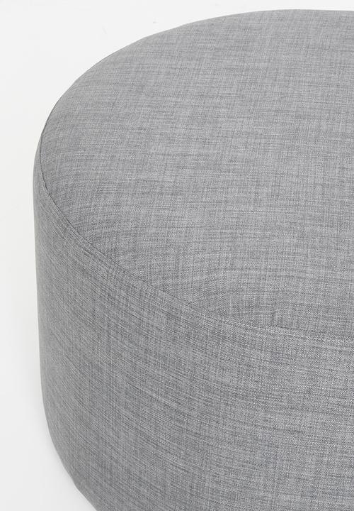 Sixth Floor - Quaid large ottoman - dark grey 68cm