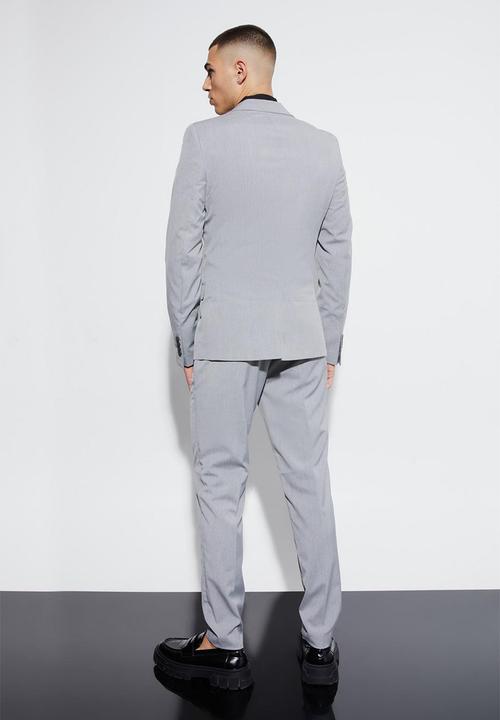 boohooMAN - Super skinny suit trousers - grey
