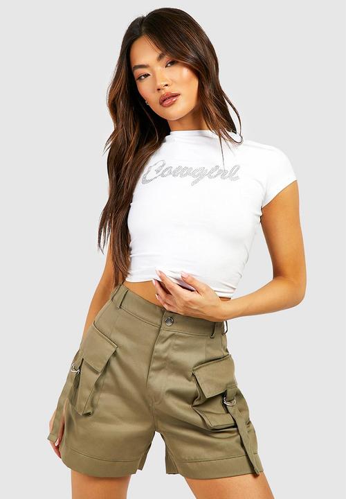 boohoo - Cargo shorts - khaki
