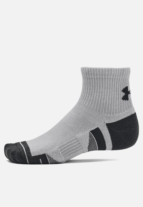 Under Armour - Ua performance tech 3pk qtr - mod gray/white