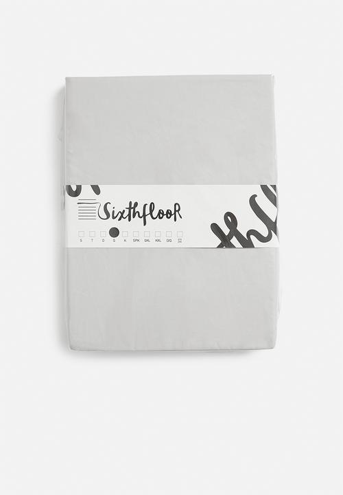 Sixth Floor - T400 Eygyptian Cotton Fitted Sheet - Silver
