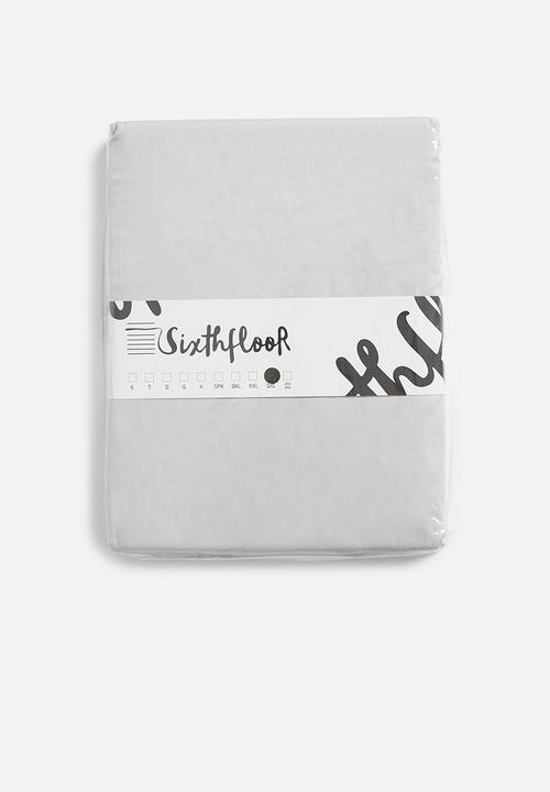 Sixth Floor - T400 Eygyptian Cotton flat sheet - Silver