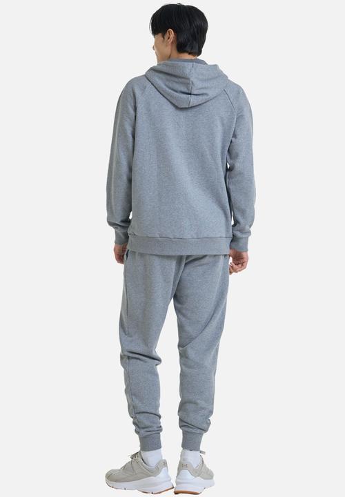 Under Armour - Ua rival fleece joggers - castlerock light heather/white