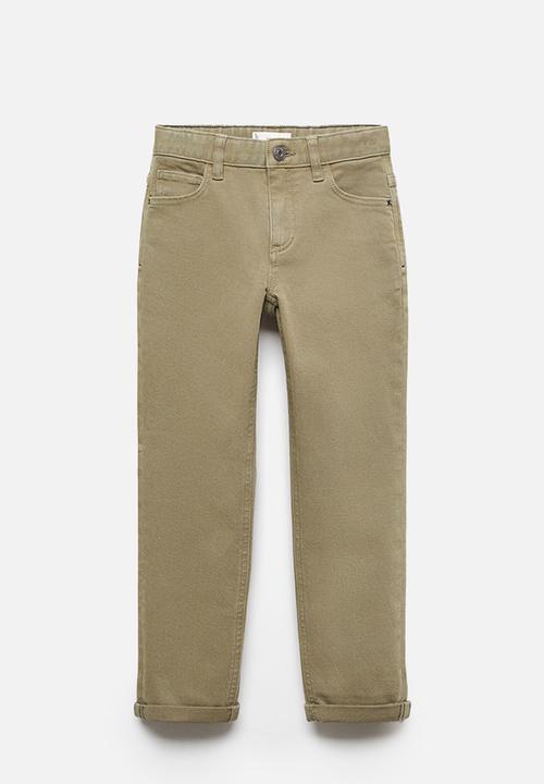 MANGO - Trousers peru5 - dark green