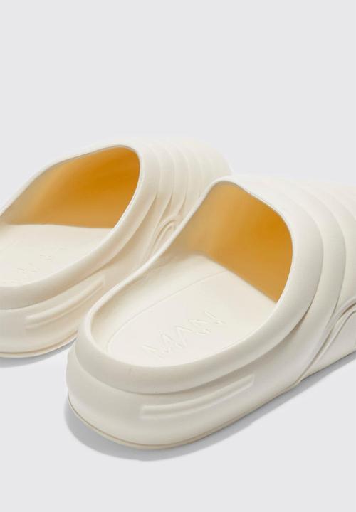 boohooMAN - Moulded mule - stone