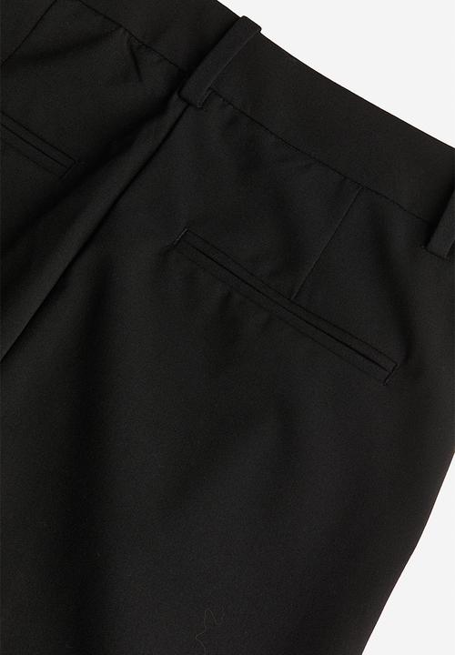 H&M - Slim twill trousers - black