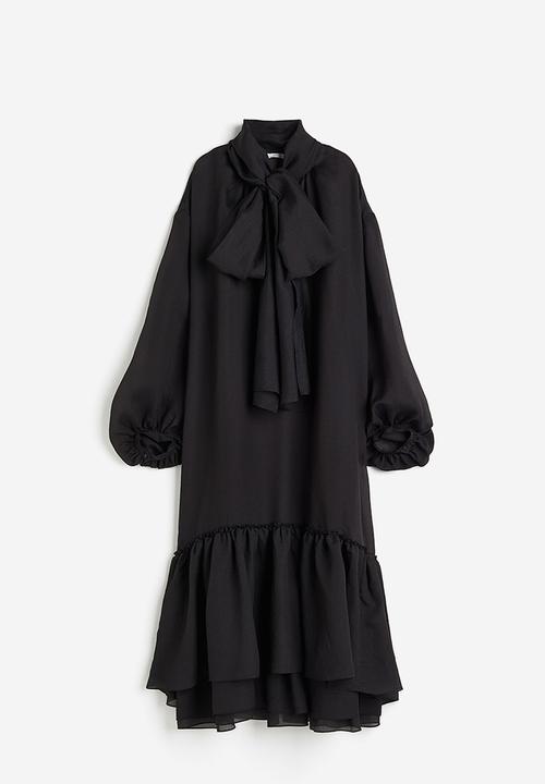 H&M - Bow-collared dress - black