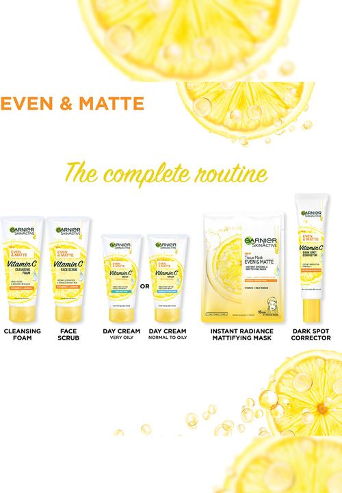 Garnier - Even & Bright Vitamin C Cleansing Face Wash Gel 400ml