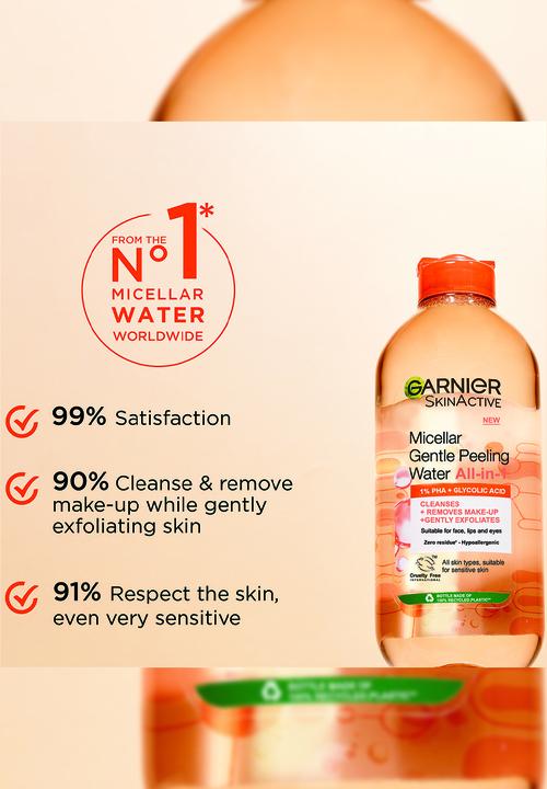 Garnier - Micellar Gentle Peeling Water - 400ml