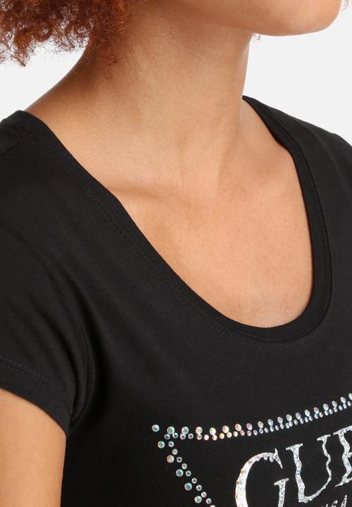 GUESS - Triangle Rhinestone Tee