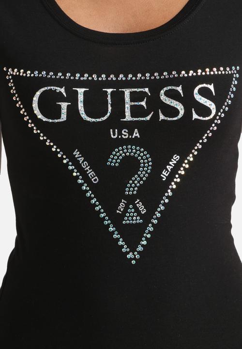 GUESS - Triangle Rhinestone Tee