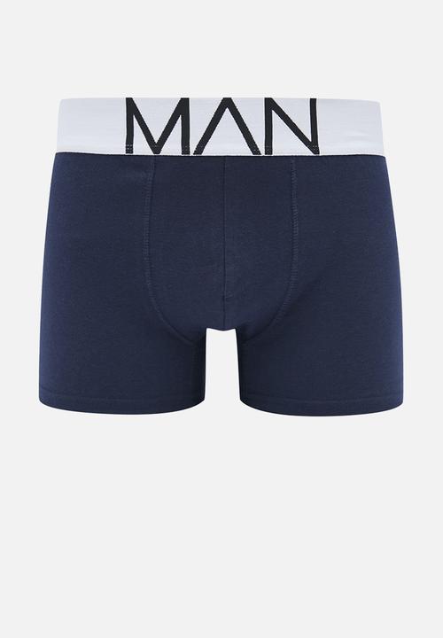 boohooMAN - 5 pack mix colour man trunks - multi