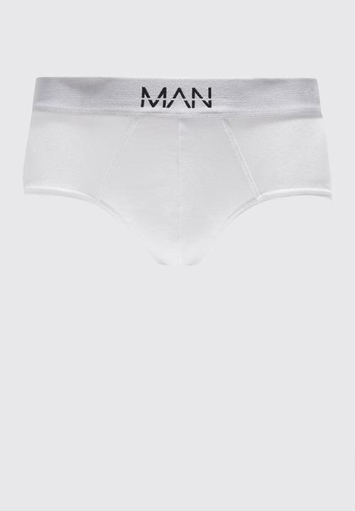 boohooMAN - 3 pack man dash briefs - white