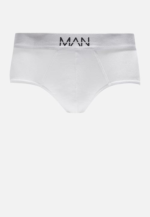 boohooMAN - 3 pack man dash briefs - white