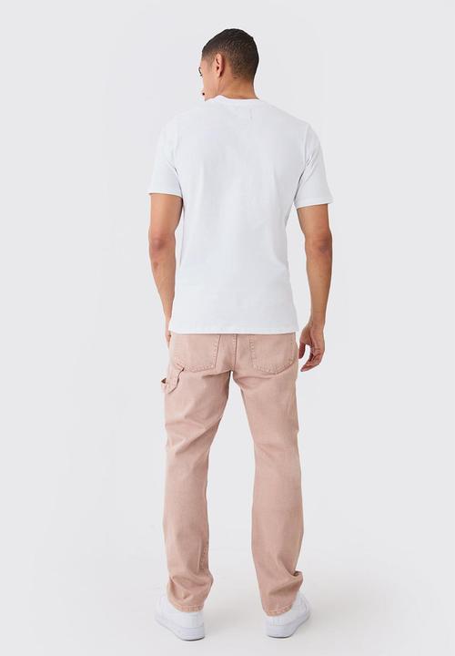 boohooMAN - Basic crew neck t-shirt - white