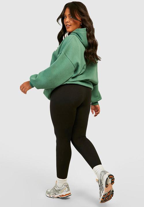 boohoo - Plus basic leggings - black