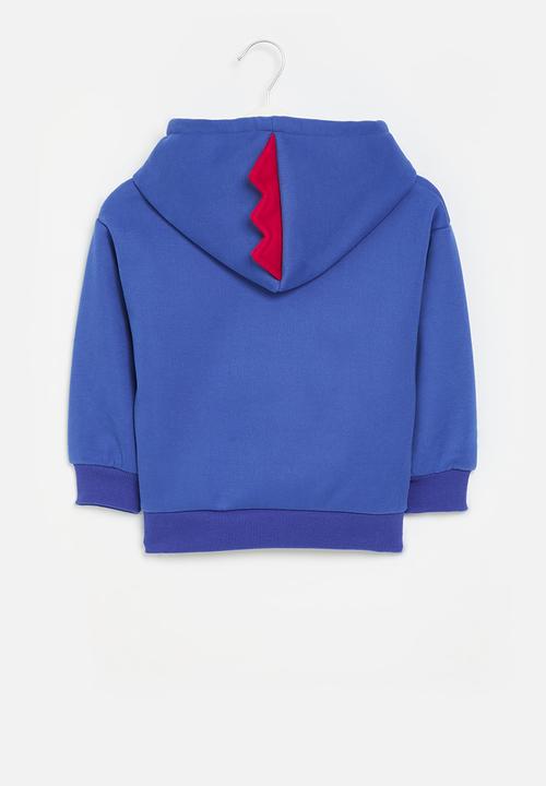 Pop Candy - Printed hoodie - blue & grey