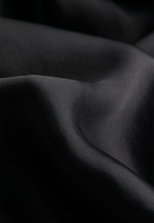 H&M - Satin maxi skirt - black