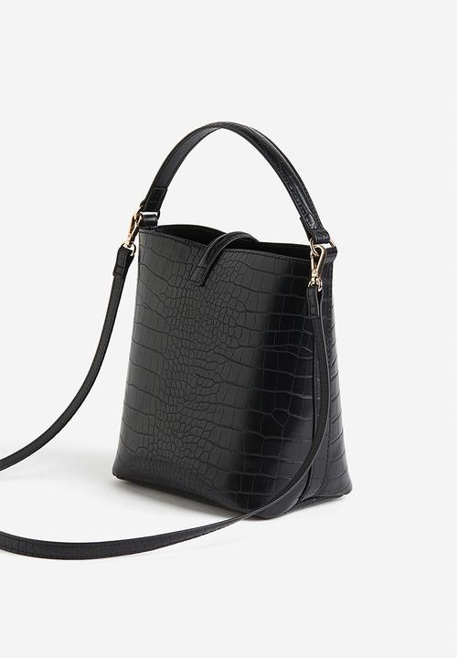 H&M - Crossbody bag - black crocodile patterned