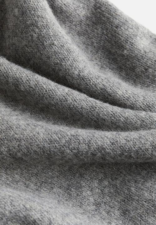H&M - Knitted skirt - grey marl