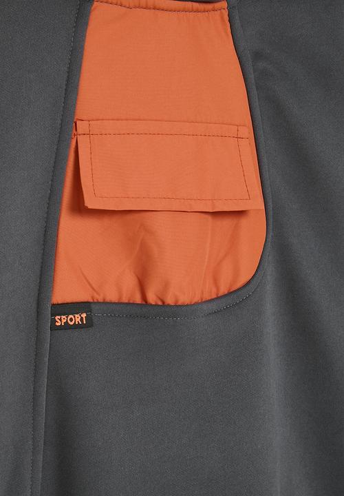 Pop Candy - Contrast hoodie - blue & orange