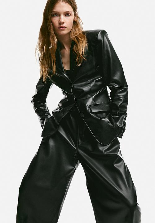 H&M - Wide trousers - black