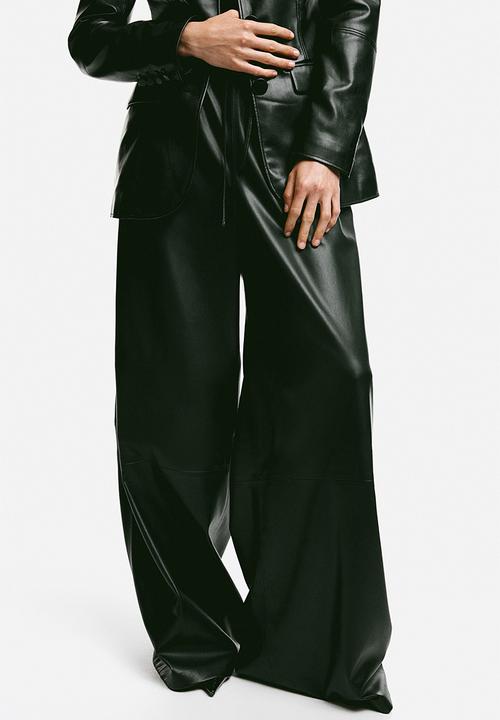 H&M - Wide trousers - black