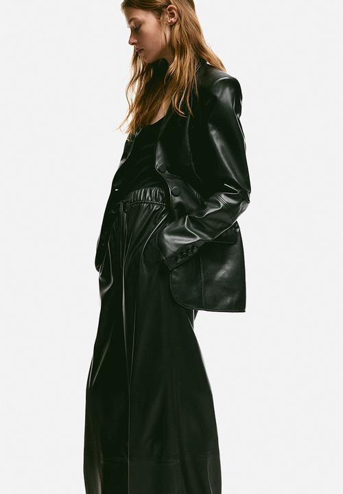 H&M - Wide trousers - black