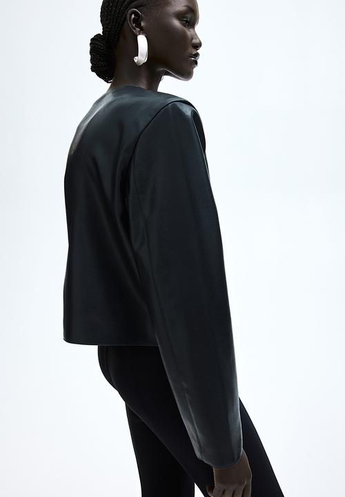 H&M - Coated jacket - black