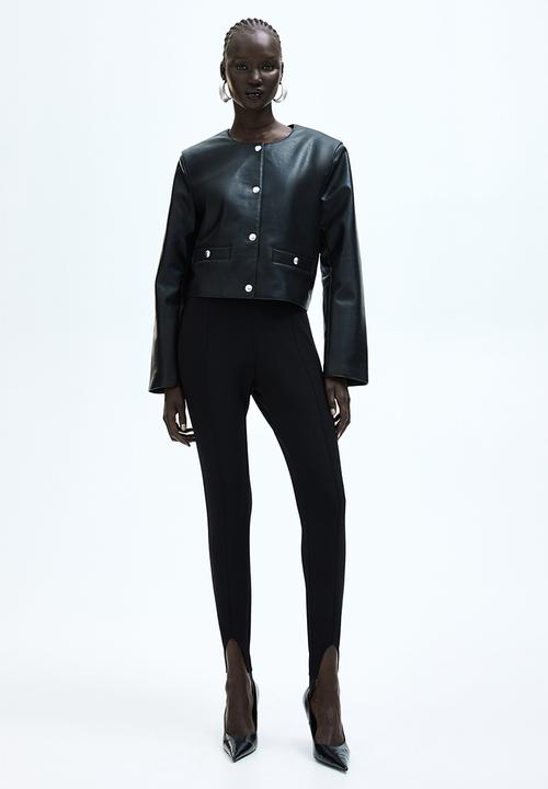 H&M - Coated jacket - black