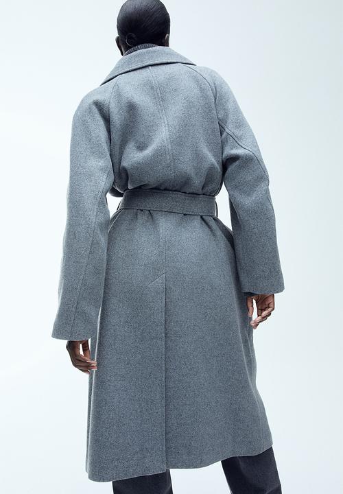 H&M - Tie-belt coat - grey