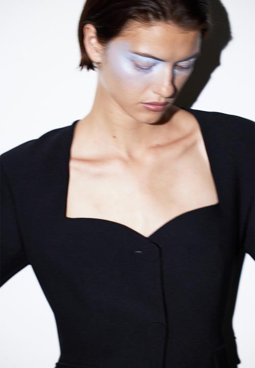 H&M - Fitted blazer - black