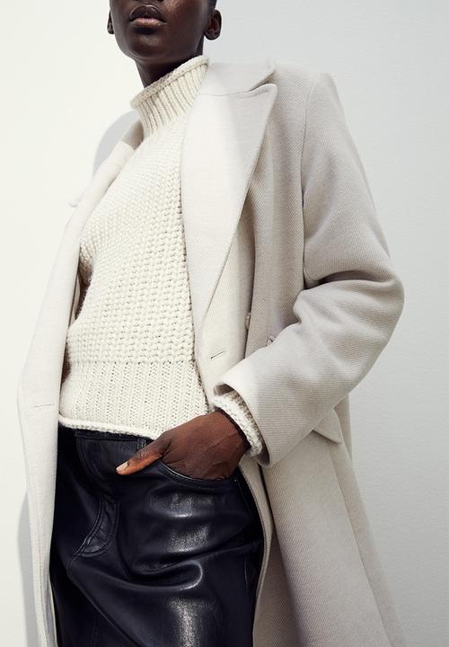 H&M - Double-breasted coat - beige