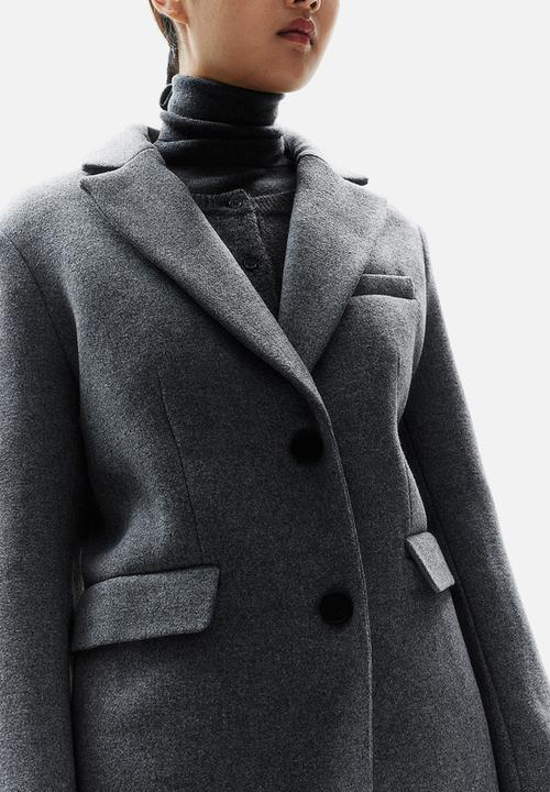 H&M - Single-breasted coat - grey