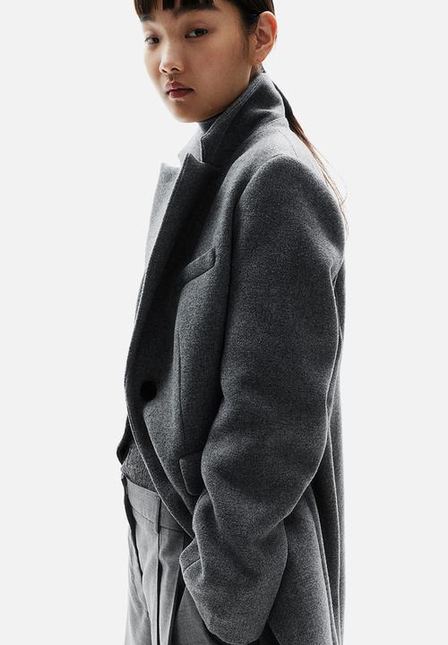 H&M - Single-breasted coat - grey