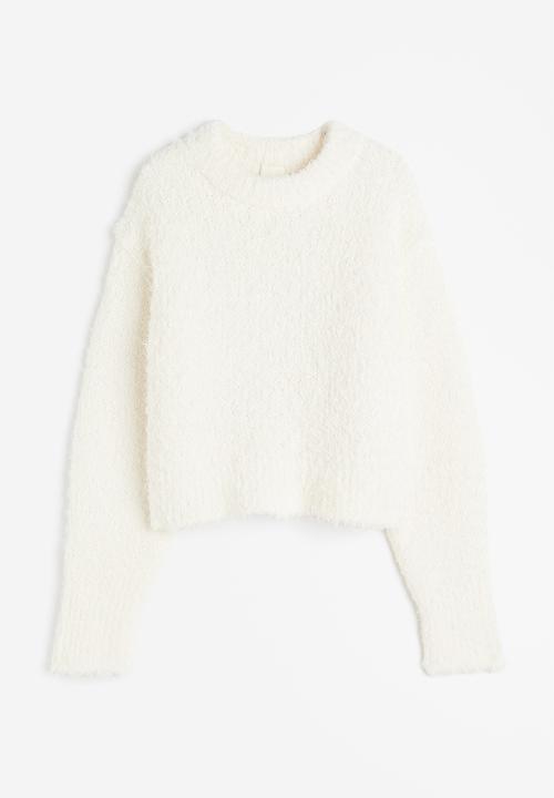 H&M - Fluffy-knit jumper - white