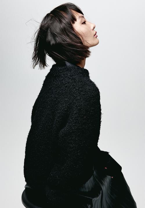 H&M - Fluffy-knit jumper - black