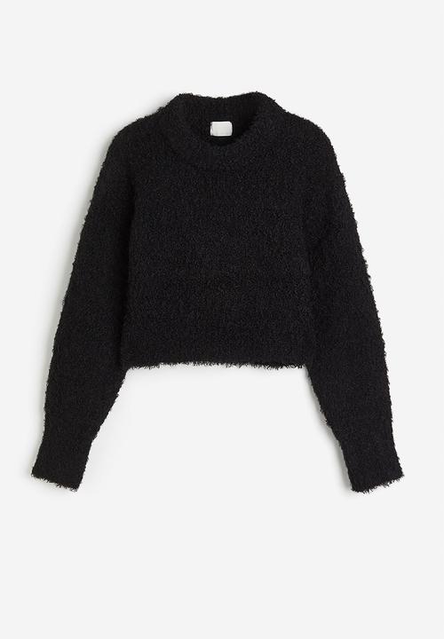 H&M - Fluffy-knit jumper - black