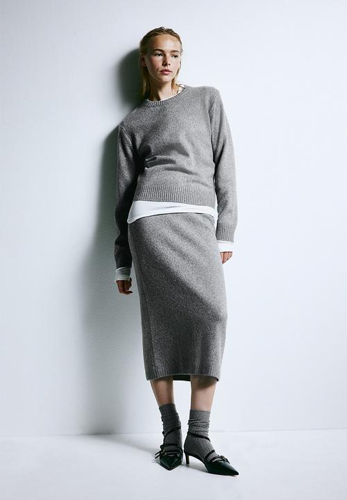 H&M - Jumper - grey marl