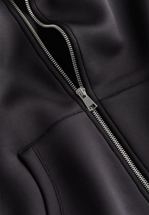 H&M - Oversized scuba hoodie - black