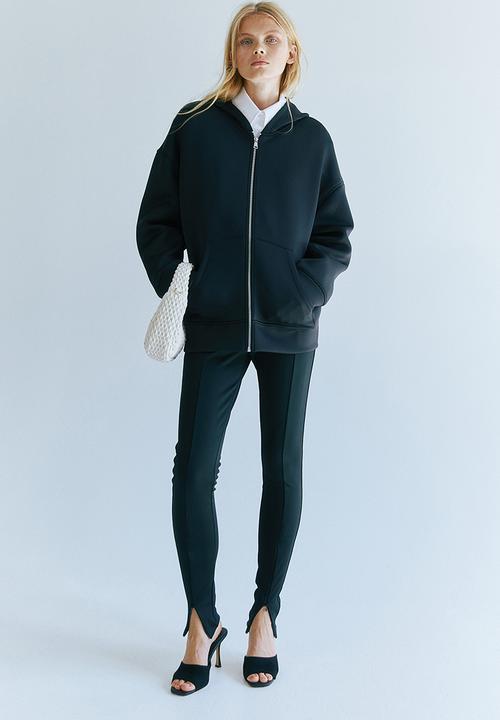 H&M - Oversized scuba hoodie - black