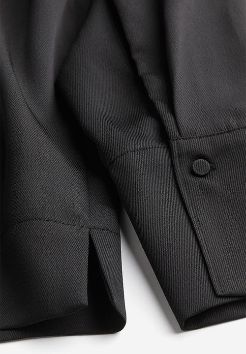 H&M - Shoulder-pad blouse - black