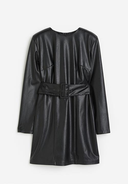 H&M - Shoulder-pad dress - black