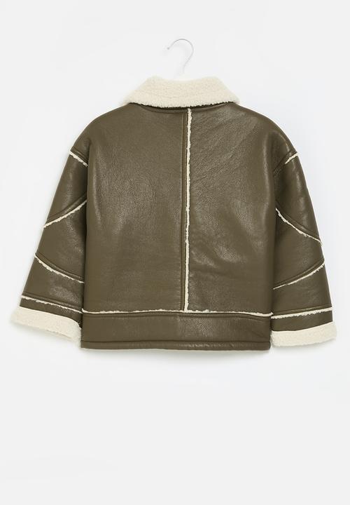 Pop Candy - Shirling jacket - green