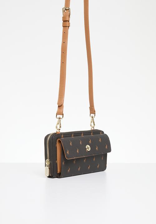 POLO - Iconic phone sling-brown