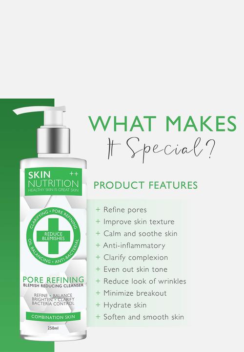 SKIN NUTRITION - Pore Refining Blemish Reducing Clenaser - 250ml