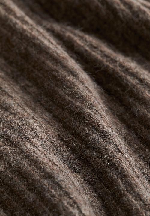 H&M - Oversized polo-neck jumper - dark mole